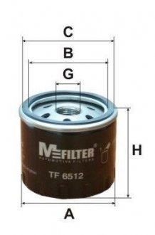 Масляний фільтр mfilter TF6512