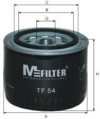 Масляний фільтр mfilter TF54