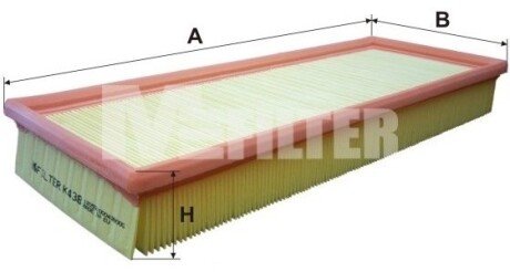 Фільтр повітряний mfilter K438