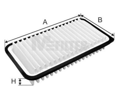 Фільтр повітряний mfilter K7108 на Тойота Авенсис т22