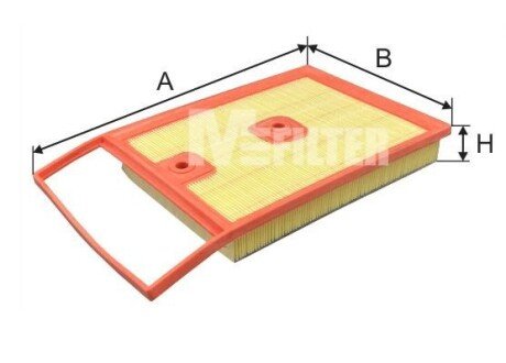 Фільтр повітряний mfilter K7136 на Шкода Fabia 3