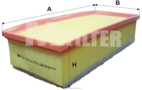Фільтр повітряний MFILTER K793