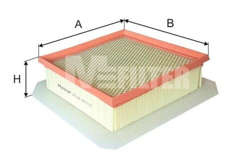 Фільтр повітряний Opel Meriva 1.3-1.7 i/CDTI 10- mfilter K 7124 на Опель Мерива б