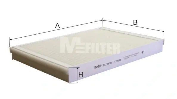 Фильтр салона MFILTER K 998