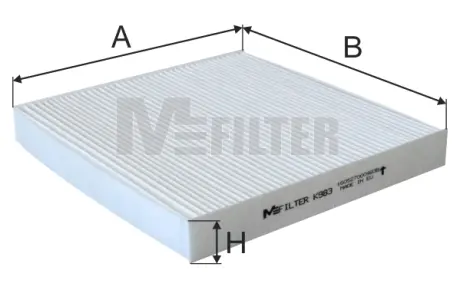 Фильтр салона MFILTER K983 Хонда Аккорд 8