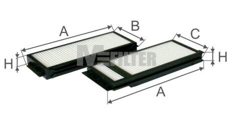 Фільтр салону mfilter K90092 на Мазда 5