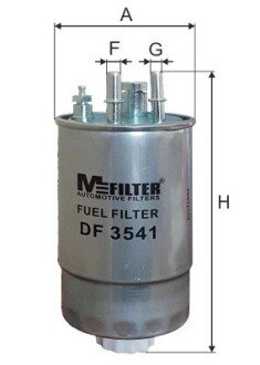 Фильтр топливный mfilter DF3541 на Фиат Гранде пунто