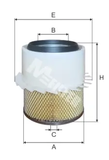 Фильтр воздушный Mitsubishi Pajero/Pajero Sport 2.5TD 87-/L200 2.5/2.8TD 92-07 MFILTER A 863