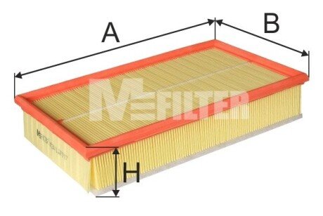 Фильтр воздушный T5 03- (с прослойкой) mfilter K 724/1 на Фольксваген Multivan T6