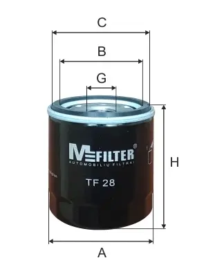 Масляный фильтр MFILTER TF28