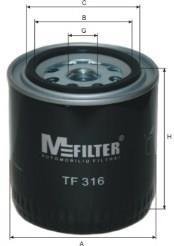 Масляний фільтр mfilter TF316