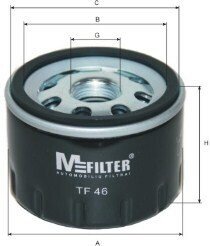 Масляный фильтр mfilter TF46 на Рено Sandero