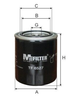 Масляний фільтр mfilter TF6527 на Ниссан Примера р11