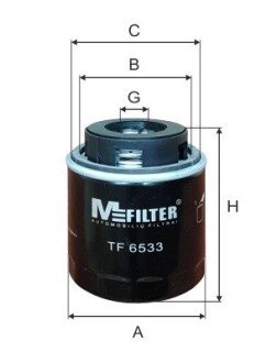 Масляный фильтр mfilter TF 6533 на Сеат Ibiza 4