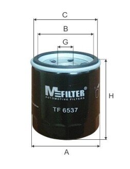 Масляний фільтр mfilter TF 6537 на Рено Лагуна 3