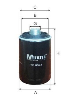 Масляний фільтр mfilter TF 6541 на Ауди Q3