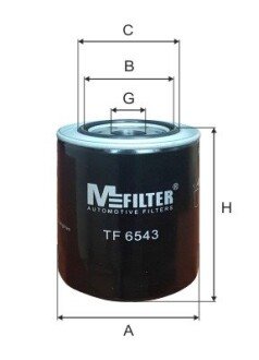 Масляний фільтр mfilter TF6543 на Митсубиси Паджеро 3