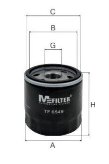 Масляний фільтр mfilter TF 6549