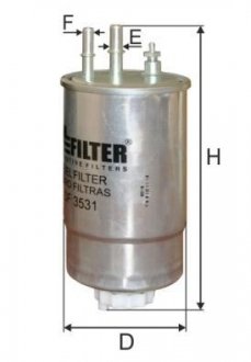 Паливний (топливный) фільтр mfilter DF3531