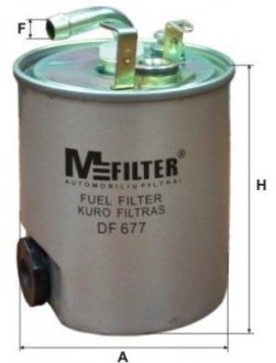 Паливний (топливный) фільтр mfilter DF677