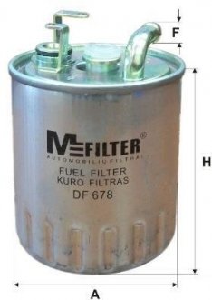 Паливний (топливный) фільтр mfilter DF678