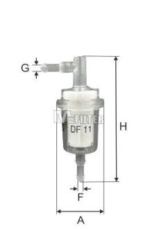 Топливный фильтр mfilter DF11 на Мерседес C-Class S202