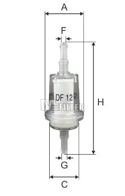 Паливний фільтр MFILTER DF12 (фото 1)