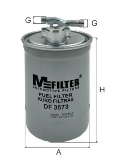 Топливный фильтр MFILTER DF3573 Ауди А6