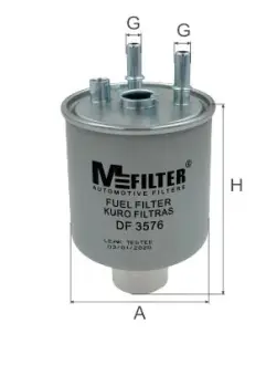 Топливный фильтр MFILTER DF3576 Рено Кенго 1