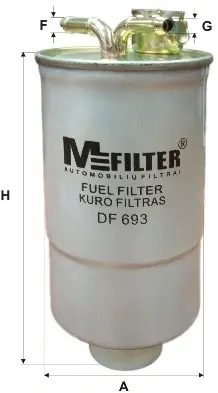 Топливный фильтр MFILTER DF693