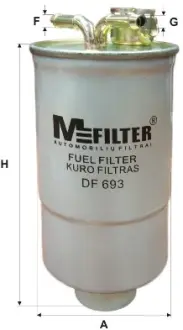 Топливный фильтр MFILTER DF693 Фольксваген Пассат б5