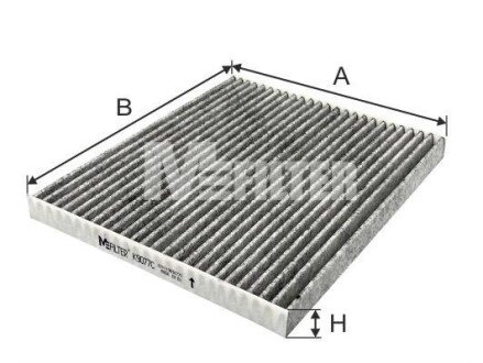 Угольный фильтр салона mfilter K 9077C на Киа Спортейдж 4