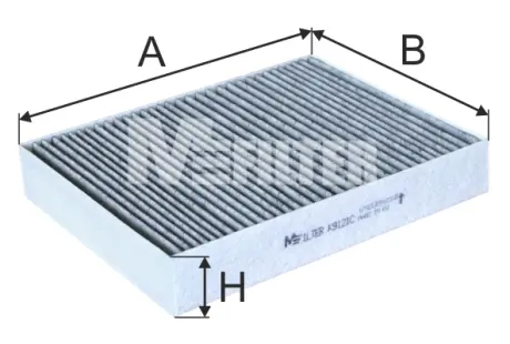 Вугільний фільтр салону MFILTER K 9121C