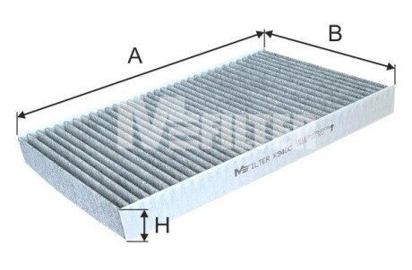 Вугільний фільтр салону mfilter K 940C на Ауди 100 с4