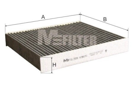 Угольный фильтр салона mfilter K967C на Вольво S40