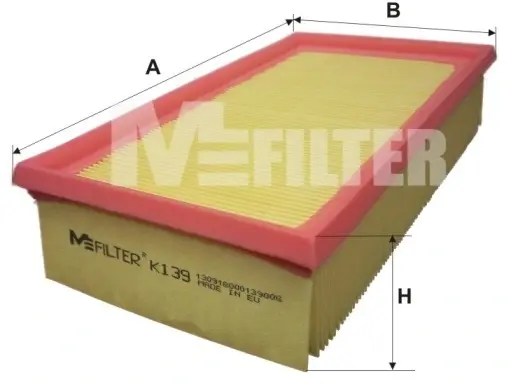 Воздушный фильтр MFILTER K139