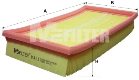 Повітряний фільтр MFILTER K411