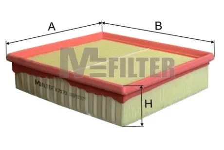 Повітряний фільтр MFILTER K 7070