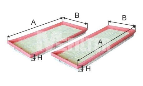 Повітряний фільтр mfilter K7084-2 на Мерседес R-Class w251