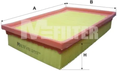 Повітряний фільтр MFILTER K761
