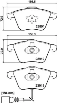 Передні тормозні (гальмівні) колодки Mintex MDB2677