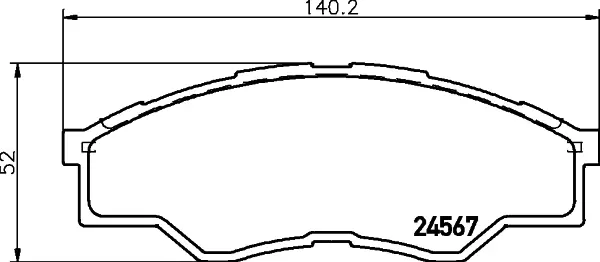 Передні тормозні (гальмівні) колодки Mintex MDB2915 (фото 1)