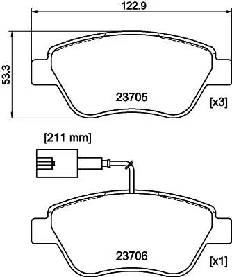 Тормозные колодки mintex MDB2239