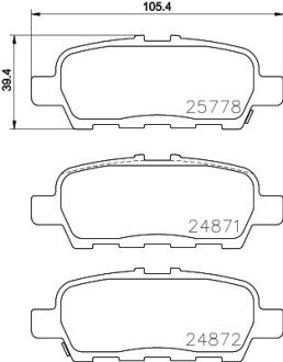 Тормозные колодки mintex MDB3396 на Infiniti QX