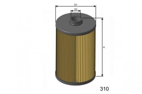 Дизельний паливний фільтр misfat F103