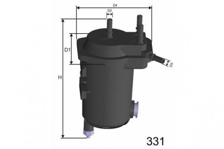 Топливный фильтр misfat F122A
