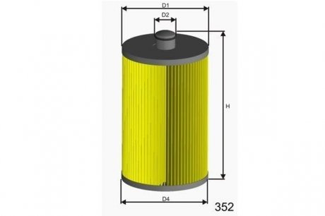 Дизельний паливний фільтр misfat F126