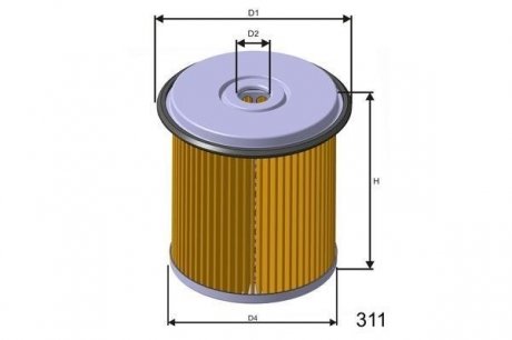 Дизельный топливный фильтр misfat F676