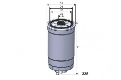 Дизельний паливний фільтр misfat M351