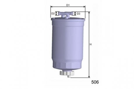 Дизельний паливний фільтр misfat M365